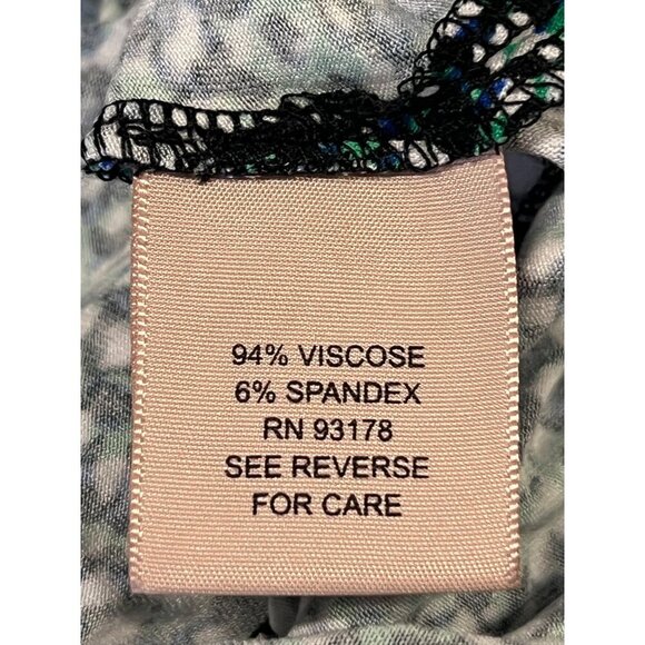 Philosophy Woman Plus Size 2X Tunic Top Blouse 3/4 Sleeve Round Neck Blue New - Picture 9 of 10